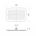 Верхній душ IMPRESE S300200SS6 - Фото 1